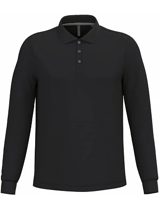 Kariban K 243 Pánske polo tričko s dlhým rukávom z piké 20.K243 čierne Kariban K 243 Pánske polo tričko s dlhým rukávom z piké 20.K243 čierne