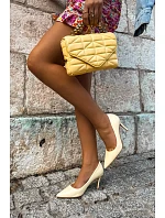 Lodičky z imitácie lakovanej kože Yellow Tropessa