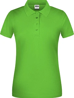 Daiber JN 873 Dámske pracovné polo tričko z bio piqué 02.0873 limetkovozelené
