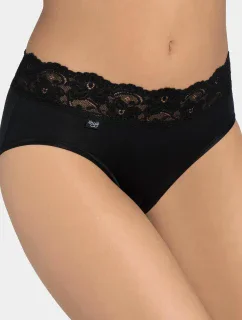 Dámske nohavičky Romance Midi čierne - Sloggi