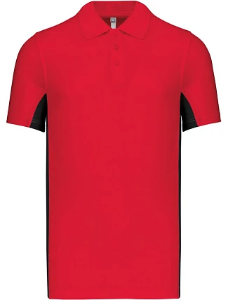 Kariban K 232 Dvojfarebné polo tričko s piké vzorom „Flag“ 20.K232 červená/čierna Kariban K 232 Dvojfarebné polo tričko s piké vzorom „Flag“ 20.K232 červená/čierna