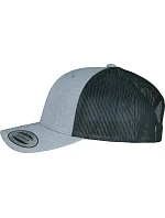 Flexfit 6606/6606T 6-panelová vintage čiapka „Trucker“ 55.6606 melírovaná šedá/čierna Flexfit 6606/6606T 6-panelová vintage čiapka „Trucker“ 55.6606 melírovaná šedá/čierna