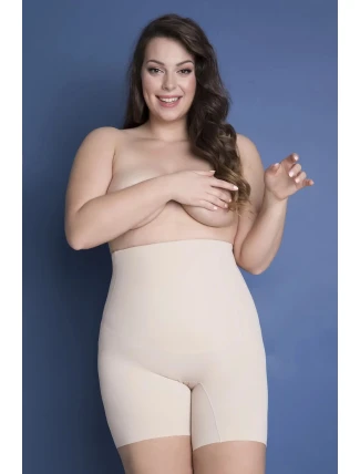 Dámske bermudy so šnúrkou 269 s vysokým pásom - Julimex Dámske bermudy so šnúrkou 269 s vysokým pásom - Julimex