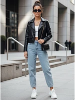 Dámska kožená bunda MOLTION black FashionStreet TY4158