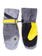 Detské zimné lyžiarske rukavice Yoclub REN-0234C-A110 Grey