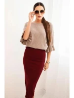 Dámska viskózna ceruzková sukňa ZS5121 - Kesi