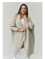 Zapínanie svetra model 226880 Makadamia