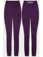 Dámske tréningové legíny Dark Purple (54350)