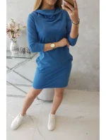 Džínsové šaty s kapucňou a vreckami Džínsové šaty s kapucňou a vreckami