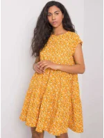 Šaty D50051Z30268 tmavo žlté