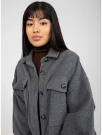 Dámska košeľa DN KS 4005.99P Tmavo šedá - FPrice