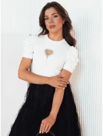 Dámska blúzka LERRIS ecru FashionStreet RY2518