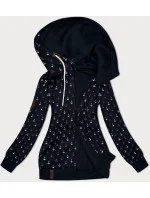 Teplá mikina na zips s kotvami čierna (2307) Teplá mikina na zips s kotvami čierna (2307)
