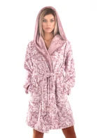 Dámsky župan Flora s kapucňou krátky 48564303 mauve mist - Vestis
