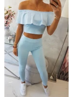 Modrá sada volánikov