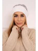 Milano fleecová čiapka K203 grey melange+ecru