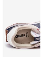 Zamszowe Sneakersy Męskie Na Platformie Big Star RR174471 Hi-Poly System Szare