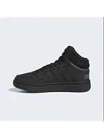 Unisexová juniorská členková obuv Hoops Mid 3.0 K Jr HR0228 Čierna – Adidas Unisexová juniorská členková obuv Hoops Mid 3.0 K Jr HR0228 Čierna – Adidas