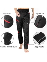 Rockbros pánske dlhé nohavice na bicykel čierne XL Rockbros pánske dlhé nohavice na bicykel čierne XL