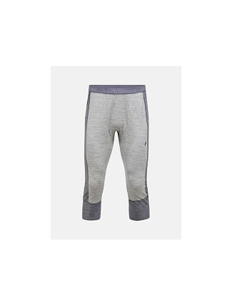 Teplé nohavice PEAK PERFORMANCE Magic 3/4 Long Johns Wool-blend Baselayer Men, sivé Teplé nohavice PEAK PERFORMANCE Magic 3/4 Long Johns Wool-blend Baselayer Men, sivé