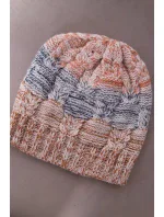 Fleecová čiapka Dolores K303 camel+jeans+red