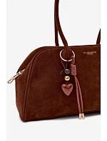 Eko Semišová Kabelka S Přívěskem Camel Noelia