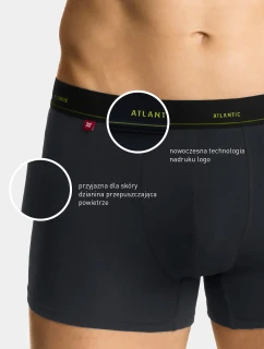 Pánske boxerky ATLANTIC PREMIUM - tmavosivé