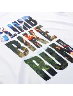 Dámske rýchloschnúce tričko QUATRA White s potlačou - ALPINE PRO Dámske rýchloschnúce tričko QUATRA White s potlačou - ALPINE PRO