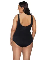 Dámske jednodielne plavky SKJ-56 TROPICAL ISLAND Čierne so zelenou - AVA Dámske jednodielne plavky SKJ-56 TROPICAL ISLAND Čierne so zelenou - AVA