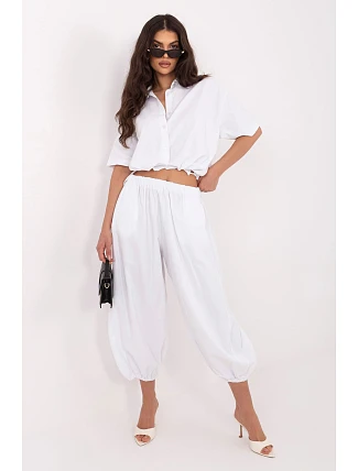 Šnúrové nohavice model 226234 Taliansko Moda