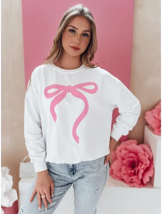 Dámska oversize mikina SOFTTIE biela FashionStreet BY1358