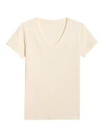 Dámske tričko 4F F2969 krémová 4FWAW25TTSHF2969 12S