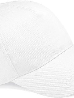 Beechfield B 15 5-panelová čiapka s kšiltom „Ultimate“ 53.0015 biela