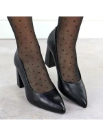 Sergio Leone čierne lodičky na podpätku PB216