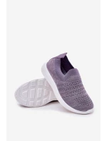 Dziecięce Wsuwane Buty Sportowe Fioletowe Grinala