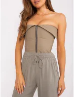 Dámske nohavice D73760M61869O Khaki - Sublevel