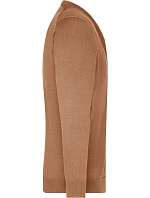 Daiber JN 661 Pánsky pletený sveter s výstrihom do V 02.0661 camel