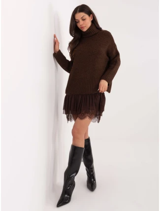 Jumper CH SW 72989.68 tmavohnedý