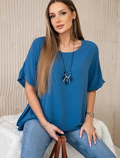 Blúzka nadrozmernej veľkosti s príveskom Džínsy