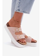Dámske sandále na platforme Wrangler 20261072.70H Dirty Pink
