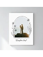 Personalizovaný magický fotob obraz v ráme – 30x40 – kvetinový rám Personalizovaný magický fotob obraz v ráme – 30x40 – kvetinový rám