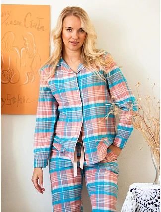 Pyžamo Key LNS 435 B26, s dlhými rukávmi, veľkosti S–XL, na zips
