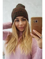 Dámska čiapka Delia K260 červená+tmavo zelená Dámska čiapka Delia K260 červená+tmavo zelená