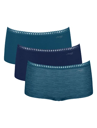 Dámske nohavičky GO Crush Short C3P – Turquoise – tyrkysová M024 – SLOGGI Dámske nohavičky GO Crush Short C3P – Turquoise – tyrkysová M024 – SLOGGI