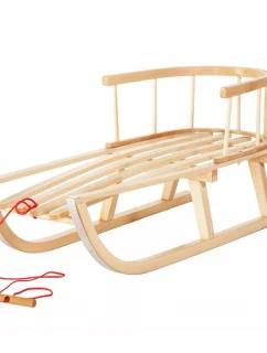 Klasické drevené sánky s opierkou GreenBlue GB136