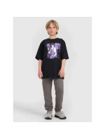 Chlapčenské tričko oversize s potlačou 4F 4FJRAW25TTSHM3062-20S