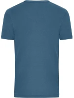 Daiber 8040 Pánske bio tričko s jemným žebrovaním 02.8040 dusty blue