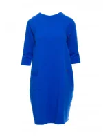B083 Oversized šaty s predným vreckom - kráľovská modrá B083 Oversized šaty s predným vreckom - kráľovská modrá