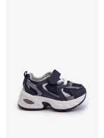 Detská športová obuv na suchý zips, Navy Blue Rulagia
