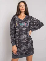 Dámska tunika s vojenským vzorom 7351 - FPrice